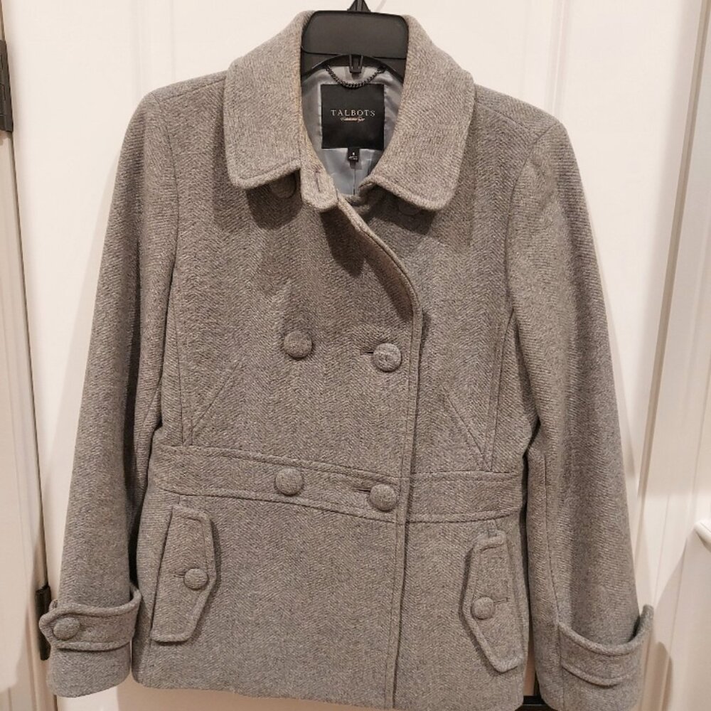 Talbots Double-Breasted Wool Coat